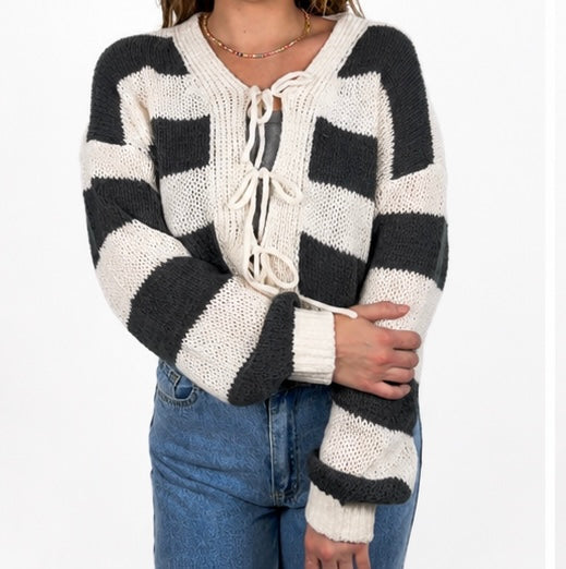 Carter & Cove Tied Cardigan