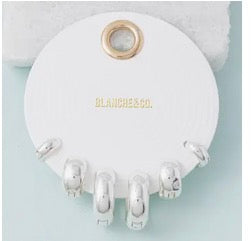Silver Stacked Hoop Set