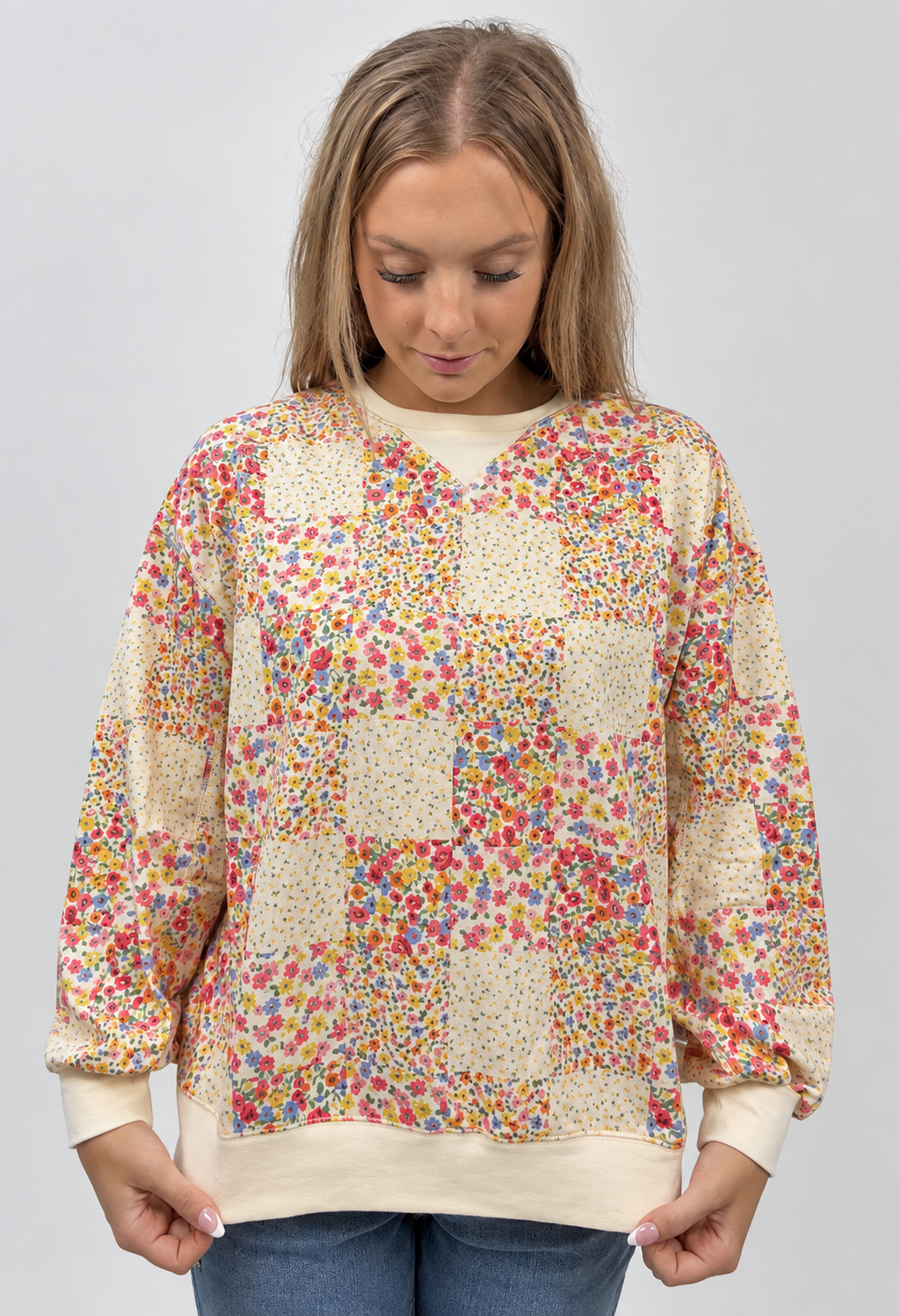 Confetti Bloom Lightweight Pullover