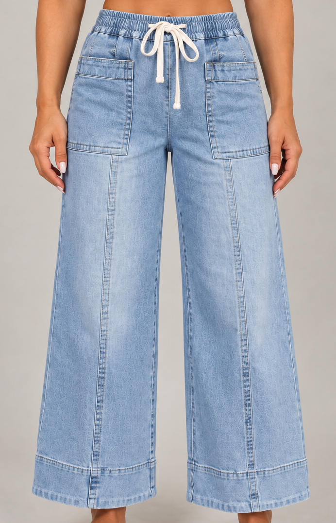 Off-Duty Drawstring Jeans
