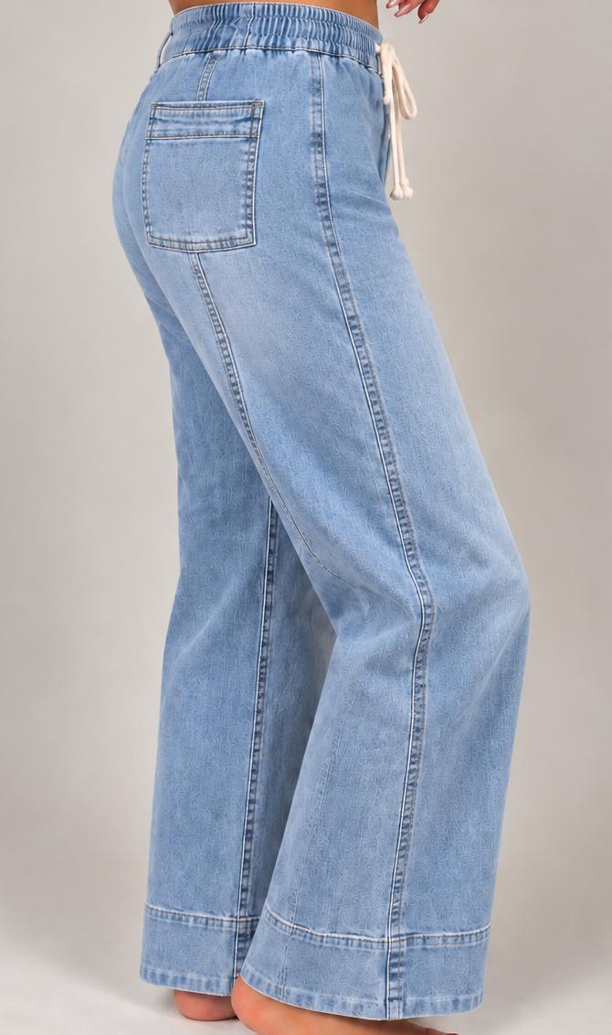 Off-Duty Drawstring Jeans