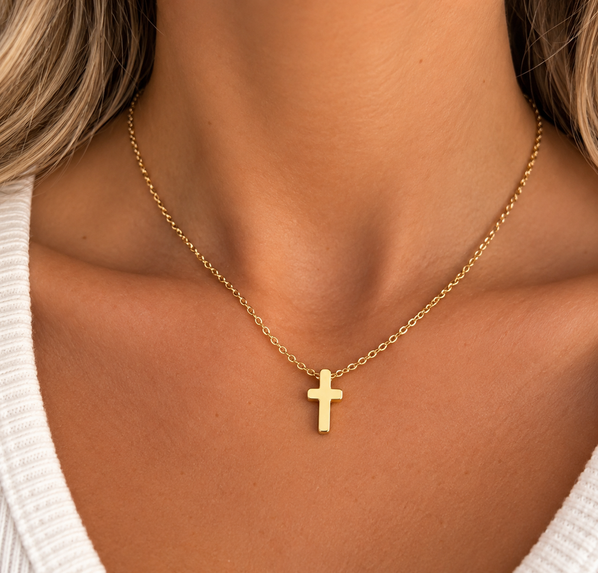Faithfully Yours Cross Necklace