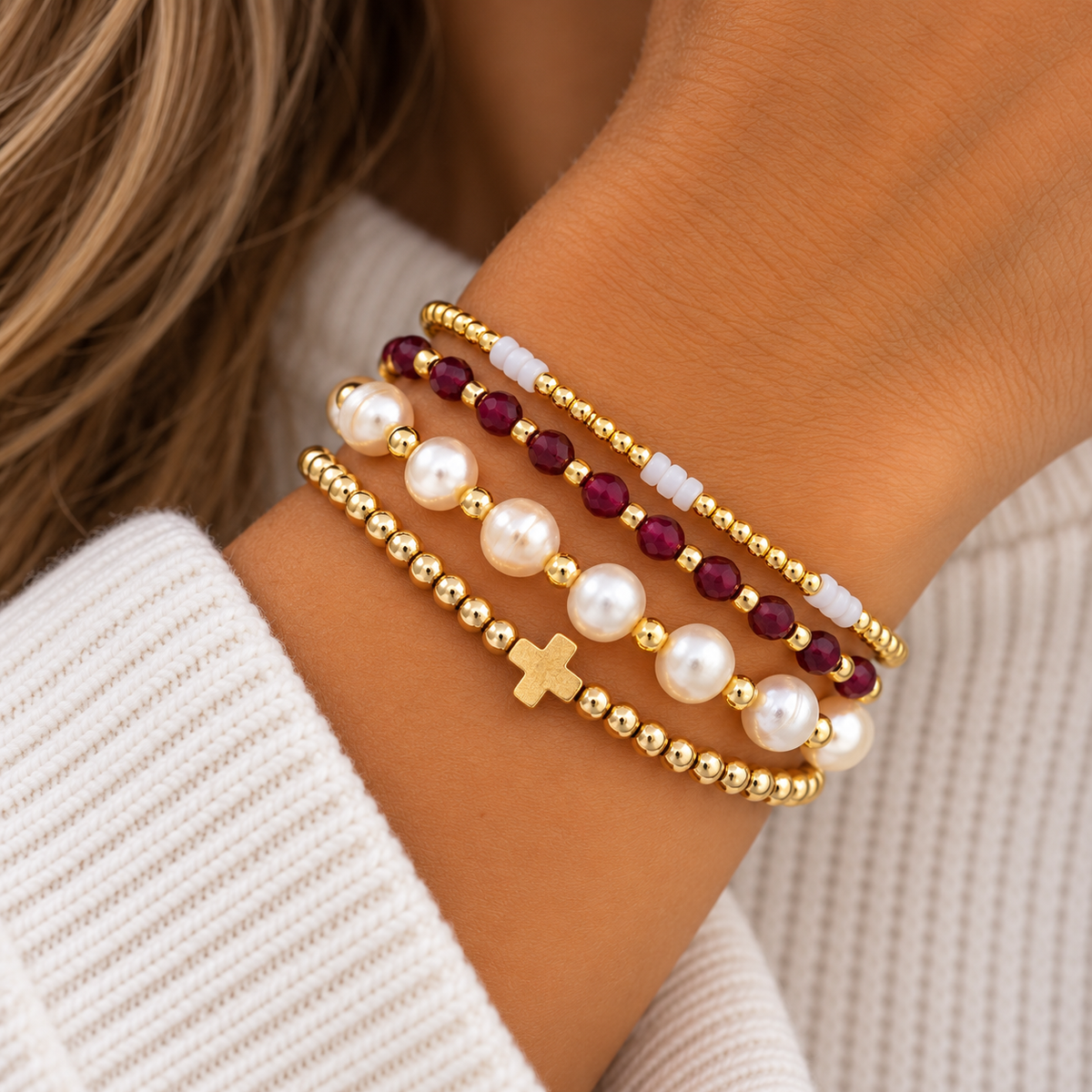 Grace & Gold Bracelet Stack