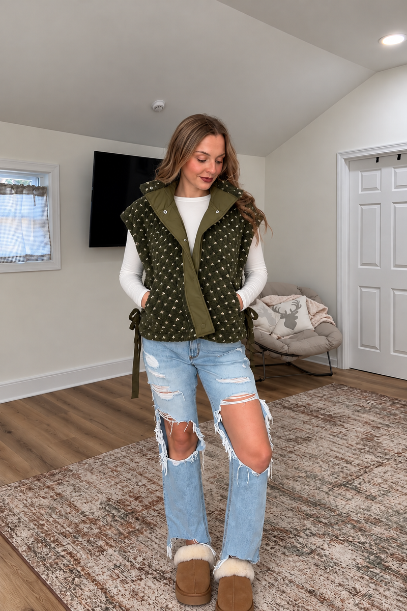Olive Meadow Vest